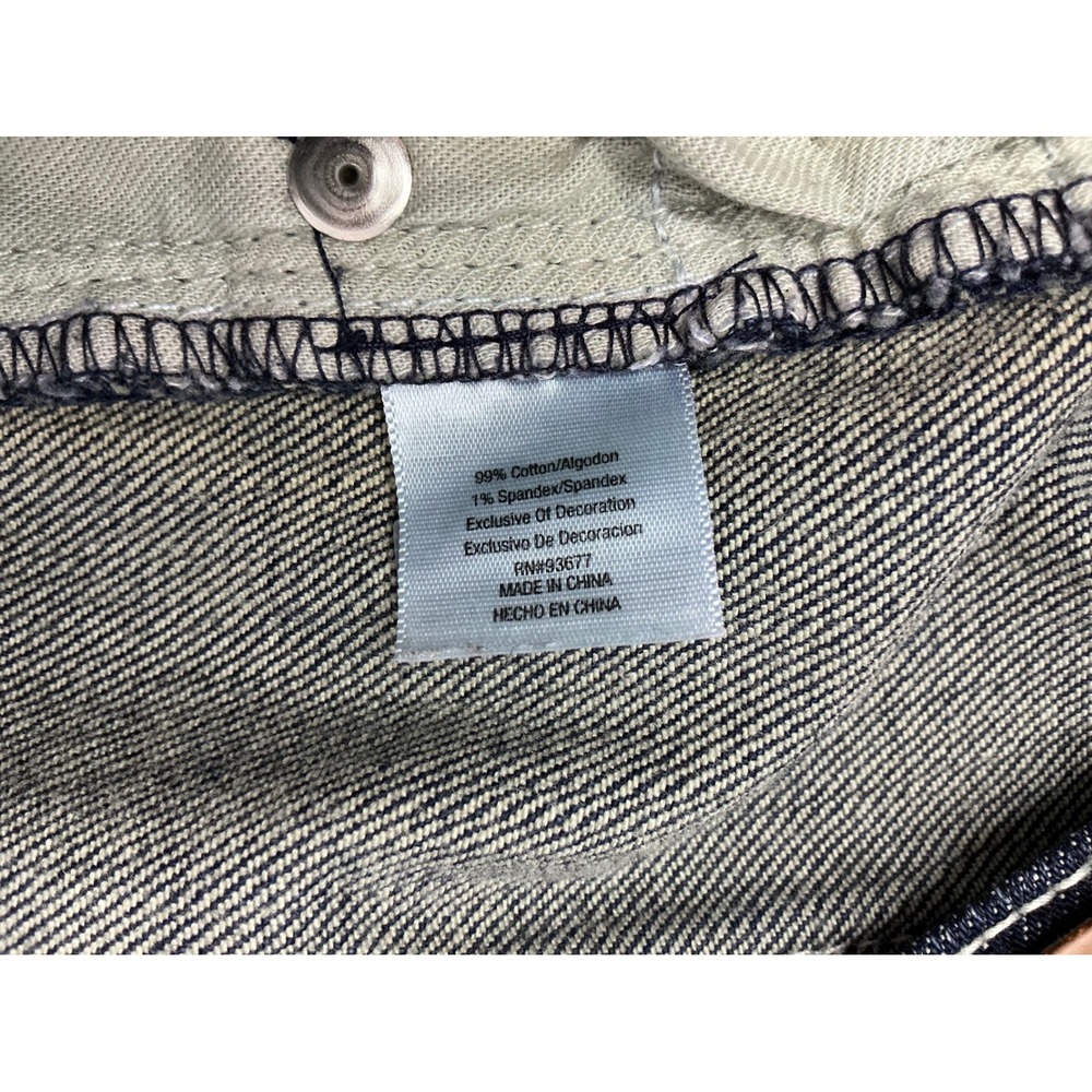 Allen B. by Allen Schwartz Women Dark Wash Whiskered Bootcut Y2K Jeans Size 12 - Picture 11 of 12